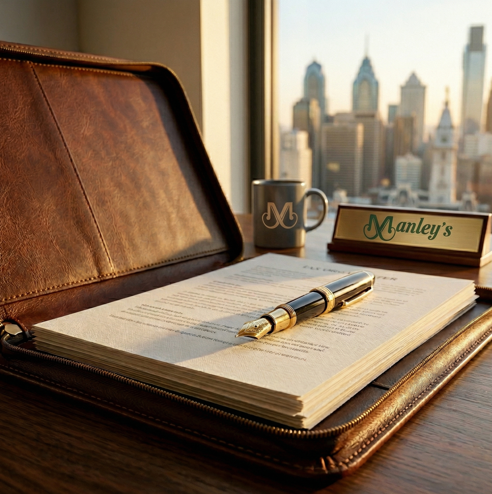 Meticulous individual tax preparation files and professional documents in a pristine Philadelphia, PA tax office.